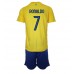 Günstige Al-Nassr Cristiano Ronaldo #7 Babykleidung Heim Fussballtrikot Kinder 2023-24 Kurzarm (+ kurze hosen)